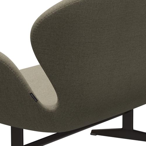 [product_category]-Fritz Hansen Swan Sofa 2 Seater, Brown Bronze/Re Wool Light Beige/Natural-Fritz Hansen-3321-REW218-BBBASE-FRI-5