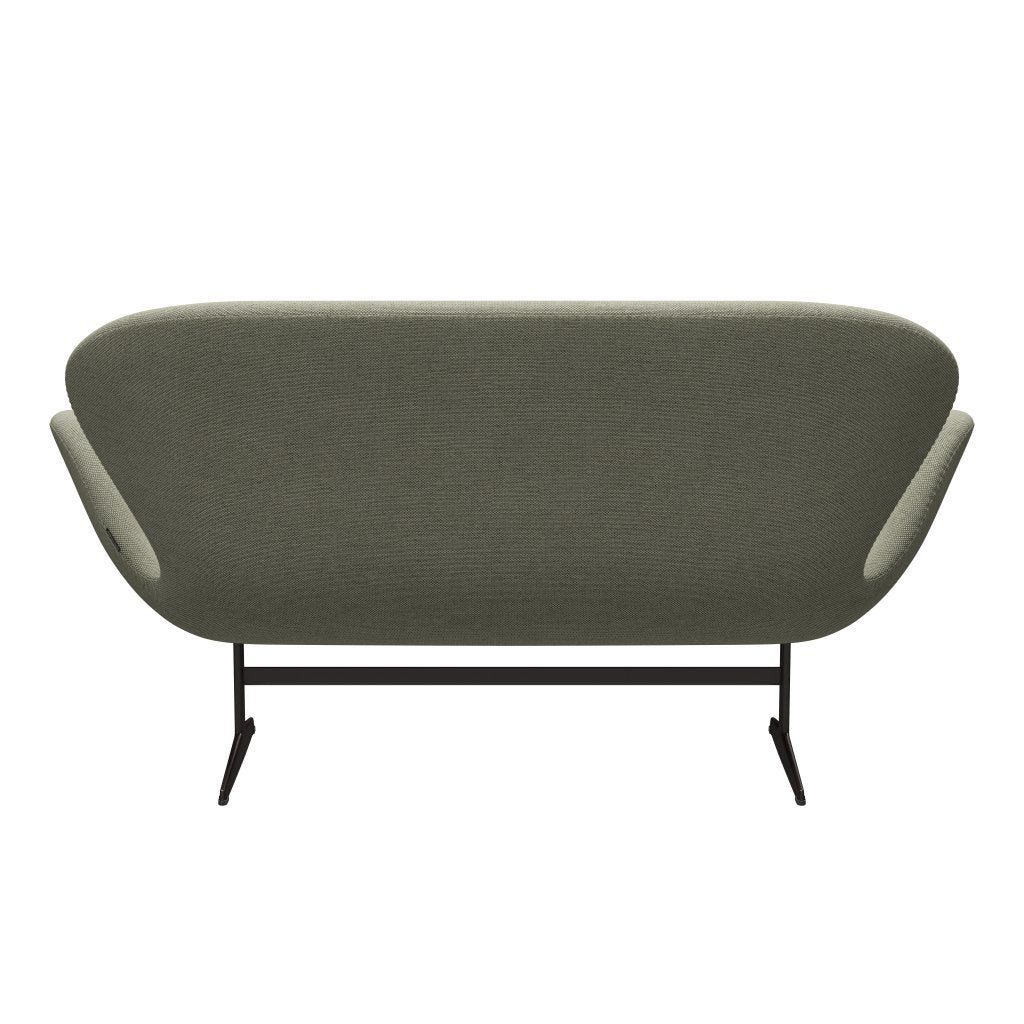 [product_category]-Fritz Hansen Swan Sofa 2 Seater, Brown Bronze/Re Wool Lime Green/Nature-Fritz Hansen-3321-REW408-BBBASE-FRI-4