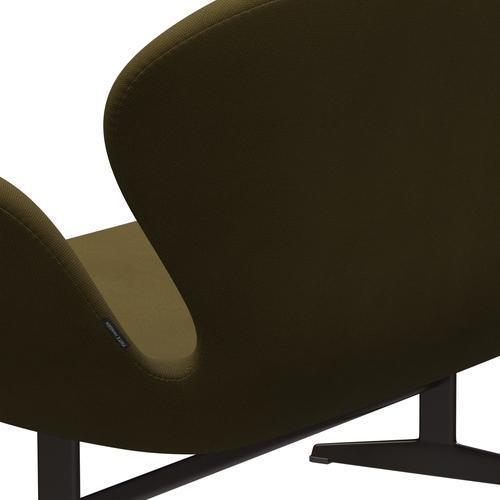 [product_category]-Fritz Hansen Swan Sofa 2 Seater, Brown Bronze/Steelcut Army Green-Fritz Hansen-3321-STI985-BBBASE-FRI-5