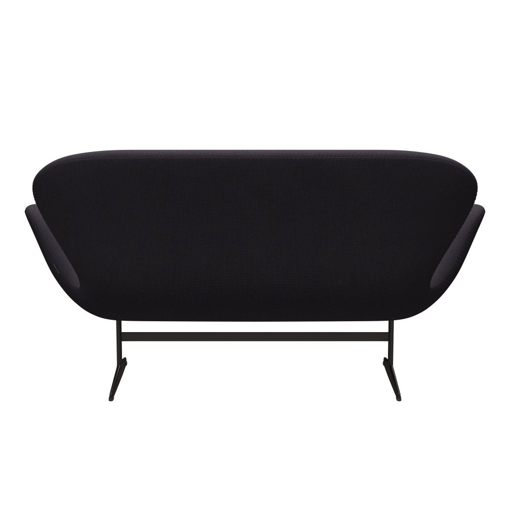 [product_category]-Fritz Hansen Swan Sofa 2 Seater, Brown Bronze/Steelcut Trio Warm Dark Blue-Fritz Hansen-3321-STR776-BBBASE-FRI-4