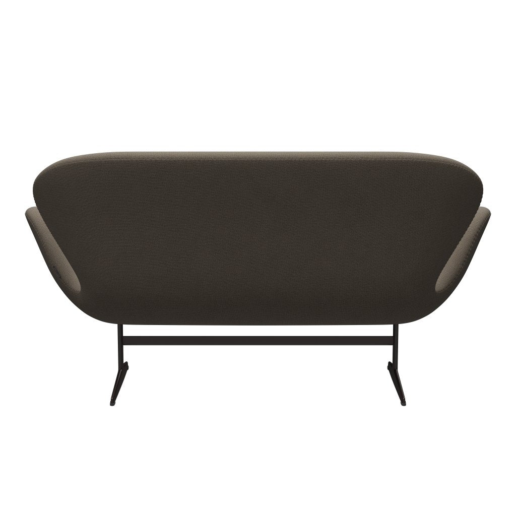 [product_category]-Fritz Hansen Swan Sofa 2 Seater, Brown Bronze/Sunniva Chocolate/Light Grey-Fritz Hansen-3321-SV353-BBBASE-FRI-4