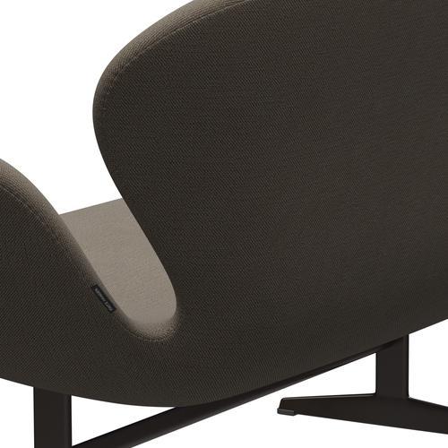 [product_category]-Fritz Hansen Swan Sofa 2 Seater, Brown Bronze/Sunniva Chocolate/Light Grey-Fritz Hansen-3321-SV353-BBBASE-FRI-5