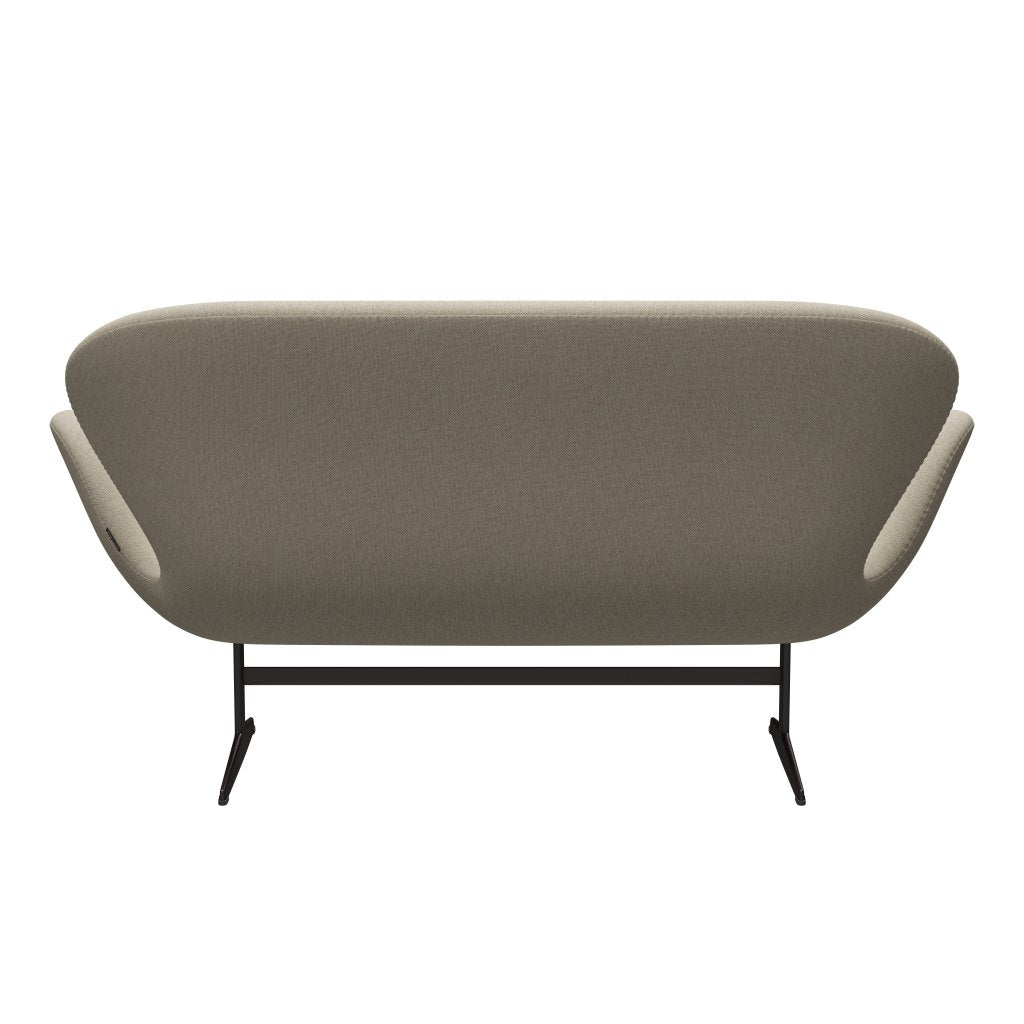 [product_category]-Fritz Hansen Swan Sofa 2 Seater, Brown Bronze/Sunniva Light Beige-Fritz Hansen-3321-SV233-BBBASE-FRI-4