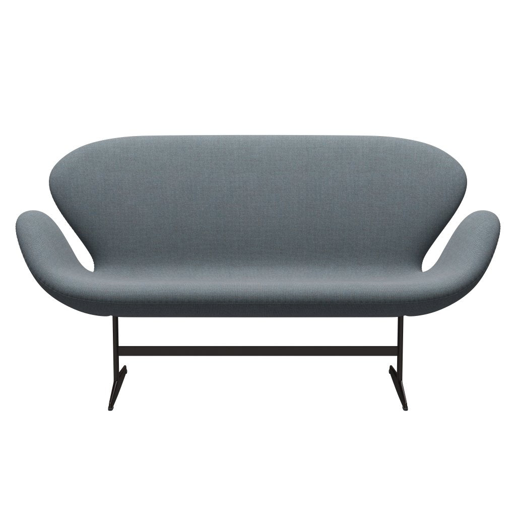 [product_category]-Fritz Hansen Swan Sofa 2 Seater, Brown Bronze/Sunniva Soft Blue-Fritz Hansen-3321-SV752-BBBASE-FRI-1