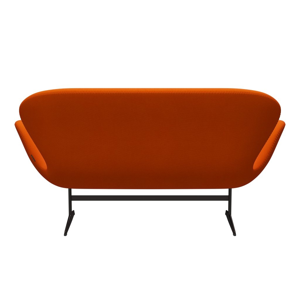 [product_category]-Fritz Hansen Swan Sofa 2 Seater, Brown Bronze/Tonus Light Orange-Fritz Hansen-3321-TON125-BBBASE-FRI-4
