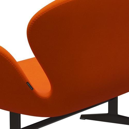 [product_category]-Fritz Hansen Swan Sofa 2 Seater, Brown Bronze/Tonus Light Orange-Fritz Hansen-3321-TON125-BBBASE-FRI-5