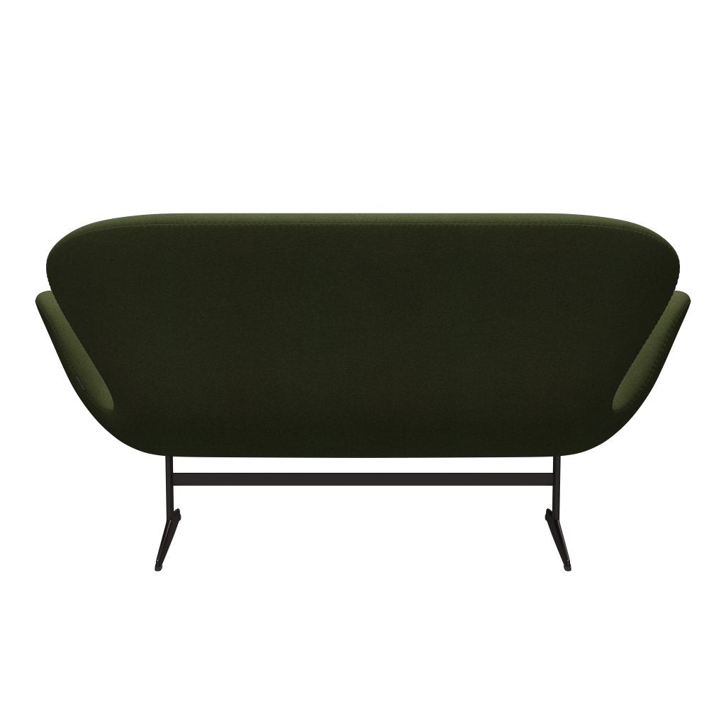 [product_category]-Fritz Hansen Swan Sofa 2 Seater, Brown Bronze/Tonus Military Green-Fritz Hansen-3321-TON131-BBBASE-FRI-4