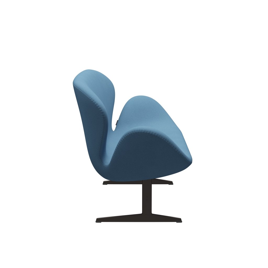 [product_category]-Fritz Hansen Swan Sofa 2 Seater, Brown Bronze/Tonus Pastel Blue-Fritz Hansen-3321-TON508-BBBASE-FRI-3