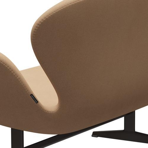 [product_category]-Fritz Hansen Swan Sofa 2 Seater, Brown Bronze/Tonus Warm Beige-Fritz Hansen-3321-TON224-BBBASE-FRI-5