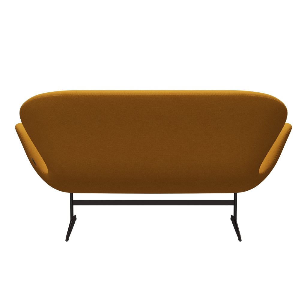[product_category]-Fritz Hansen Swan Sofa 2 Seater, Brown Bronze/Tonus Warm Yellow-Fritz Hansen-3321-TON454-BBBASE-FRI-4