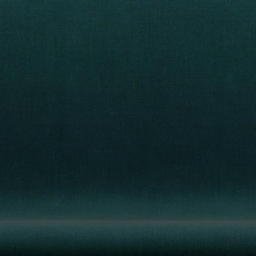 [product_category]-Fritz Hansen Swan Sofa 2 Seater, Satin Brushed Aluminium/Canvas Dark Blue/Green-Fritz Hansen-3321-CA0984-SPAL-FRI-6