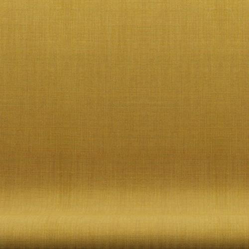 [product_category]-Fritz Hansen Swan Sofa 2 Seater, Satin Brushed Aluminium/Canvas Mustard-Fritz Hansen-3321-CA0446-SPAL-FRI-6