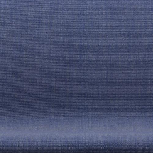 [product_category]-Fritz Hansen Swan Sofa 2 Seater, Satin Brushed Aluminium/Canvas Washed Blue-Fritz Hansen-3321-CA0726-SPAL-FRI-6