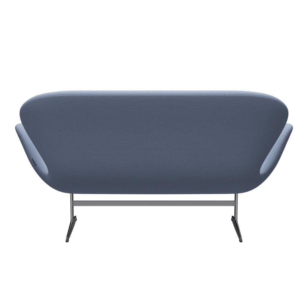 [product_category]-Fritz Hansen Swan Sofa 2 Seater, Satin Brushed Aluminium/Capture Light Blue (4902)-Fritz Hansen-3321-CP4902-SPAL-FRI-4