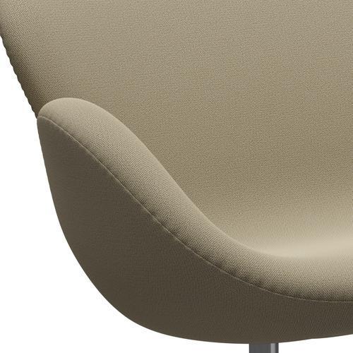 [product_category]-Fritz Hansen Swan Sofa 2 Seater, Satin Brushed Aluminium/Capture Sand Colours-Fritz Hansen-3321-CP5102-SPAL-FRI-7