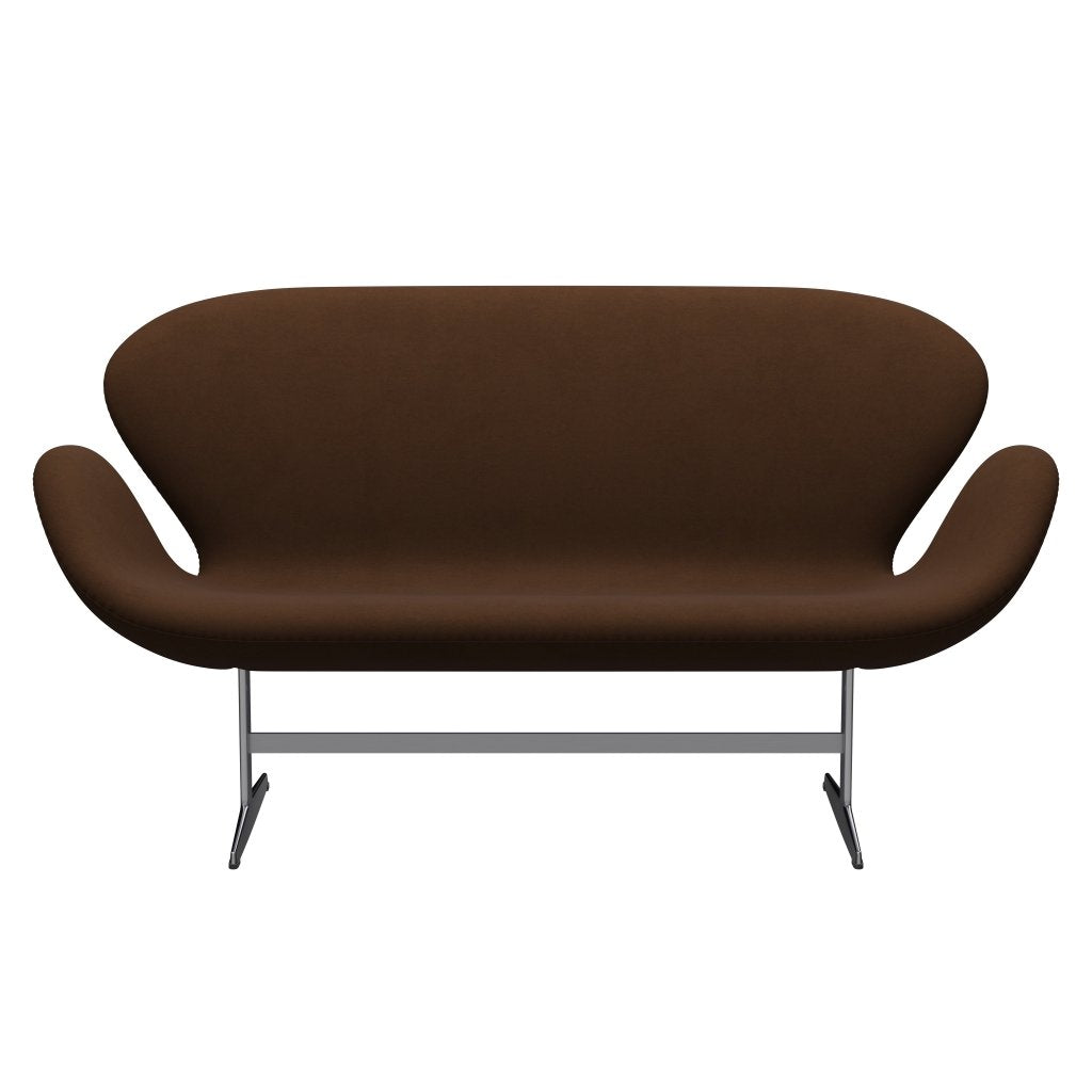 [product_category]-Fritz Hansen Swan Sofa 2 Seater, Satin Brushed Aluminium/Comfort Beige (00010)-Fritz Hansen-3321-C00010-SPAL-FRI-1