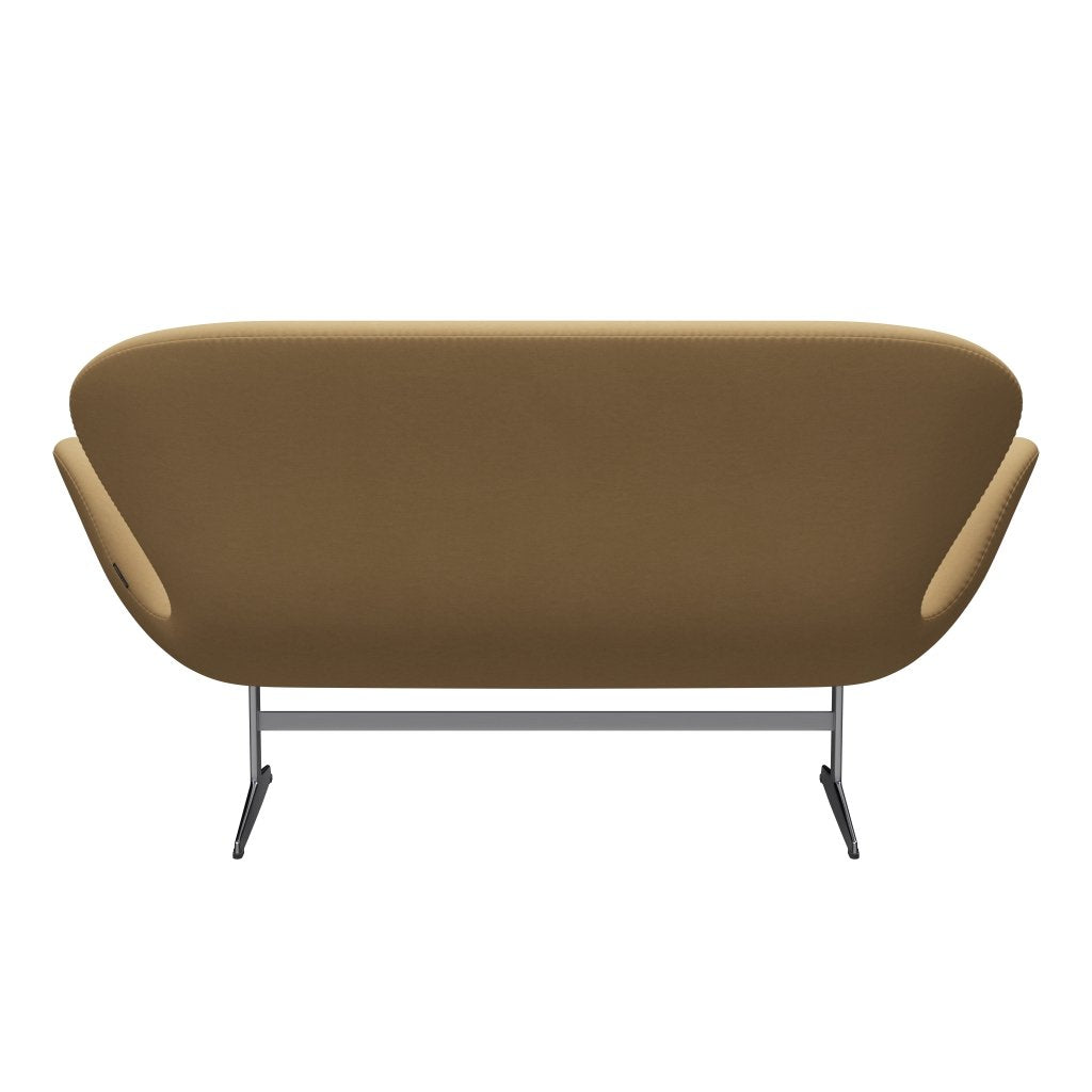 [product_category]-Fritz Hansen Swan Sofa 2 Seater, Satin Brushed Aluminium/Comfort Beige (00280)-Fritz Hansen-3321-C00280-SPAL-FRI-4