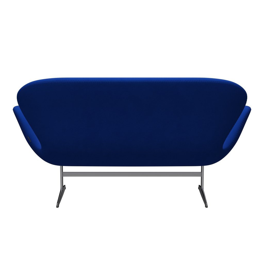 [product_category]-Fritz Hansen Swan Sofa 2 Seater, Satin Brushed Aluminium/Comfort Blue (00035)-Fritz Hansen-3321-C00035-SPAL-FRI-4
