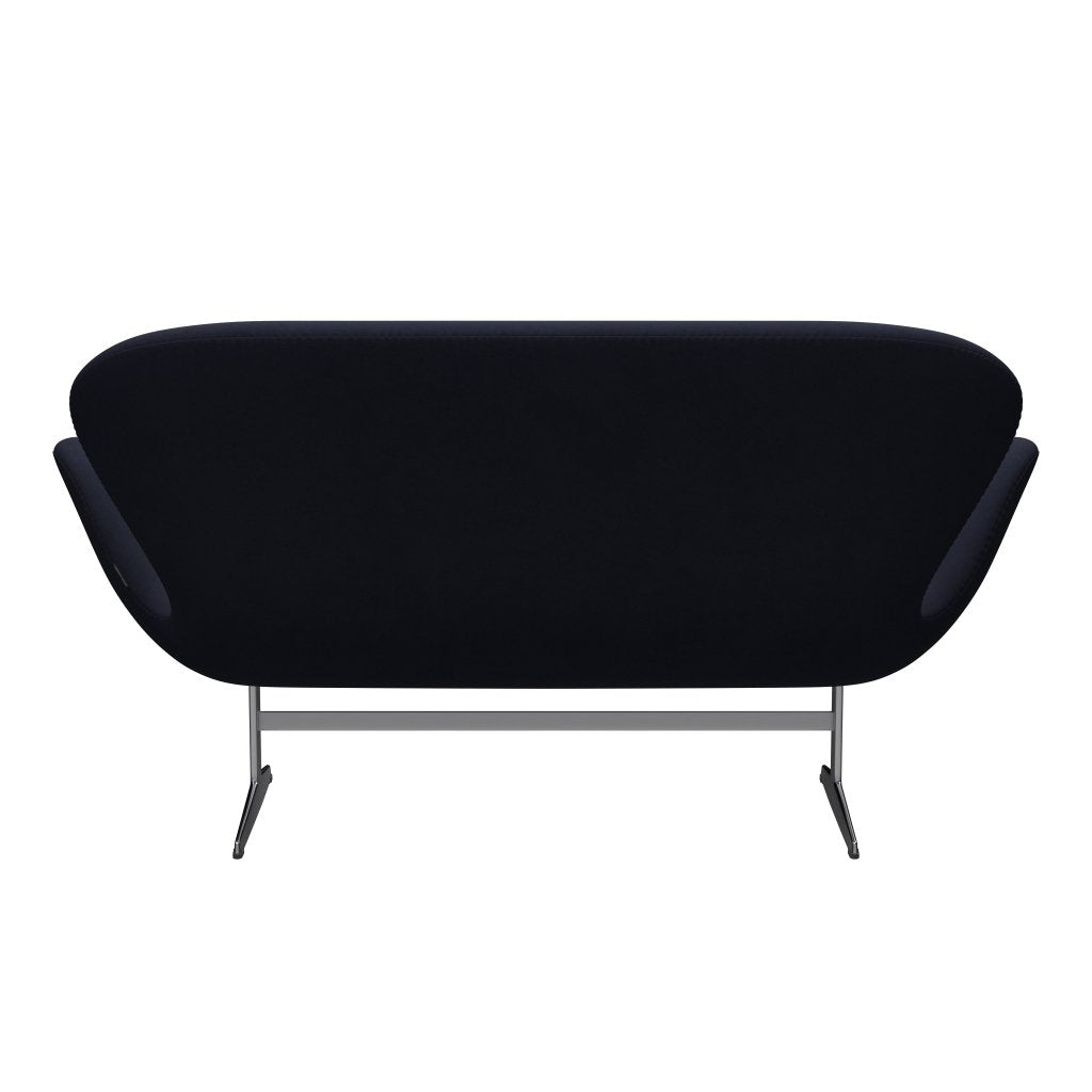 [product_category]-Fritz Hansen Swan Sofa 2 Seater, Satin Brushed Aluminium/Comfort Earth Grey-Fritz Hansen-3321-C66005-SPAL-FRI-4