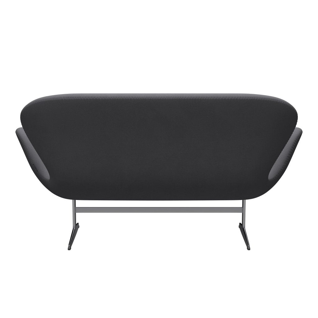 [product_category]-Fritz Hansen Swan Sofa 2 Seater, Satin Brushed Aluminium/Comfort Grey (01012)-Fritz Hansen-3321-C01012-SPAL-FRI-4