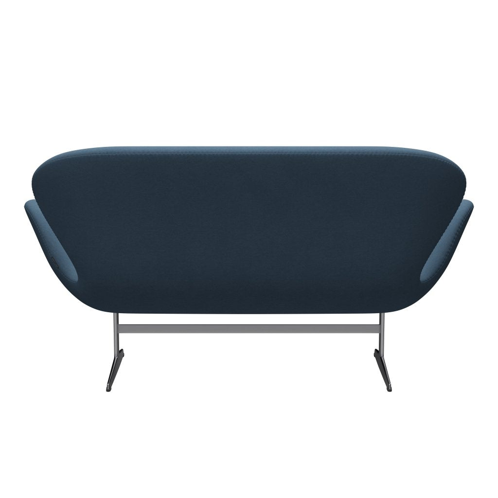 [product_category]-Fritz Hansen Swan Sofa 2 Seater, Satin Brushed Aluminium/Comfort Grey (01160)-Fritz Hansen-3321-C01160-SPAL-FRI-4