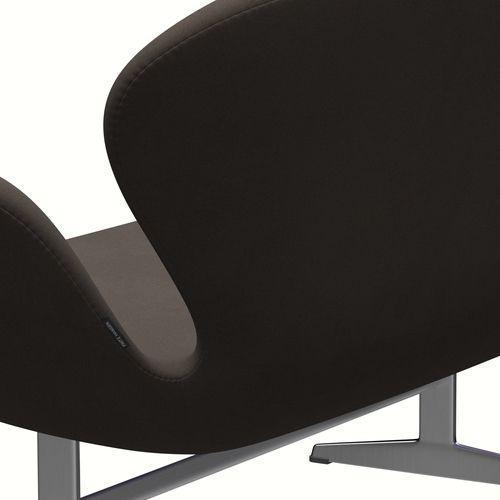 [product_category]-Fritz Hansen Swan Sofa 2 Seater, Satin Brushed Aluminium/Comfort Grey (61014)-Fritz Hansen-3321-C61014-SPAL-FRI-7