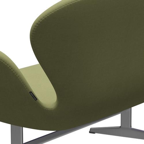 [product_category]-Fritz Hansen Swan Sofa 2 Seater, Satin Brushed Aluminium/Comfort Grey (68009)-Fritz Hansen-3321-C68009-SPAL-FRI-5
