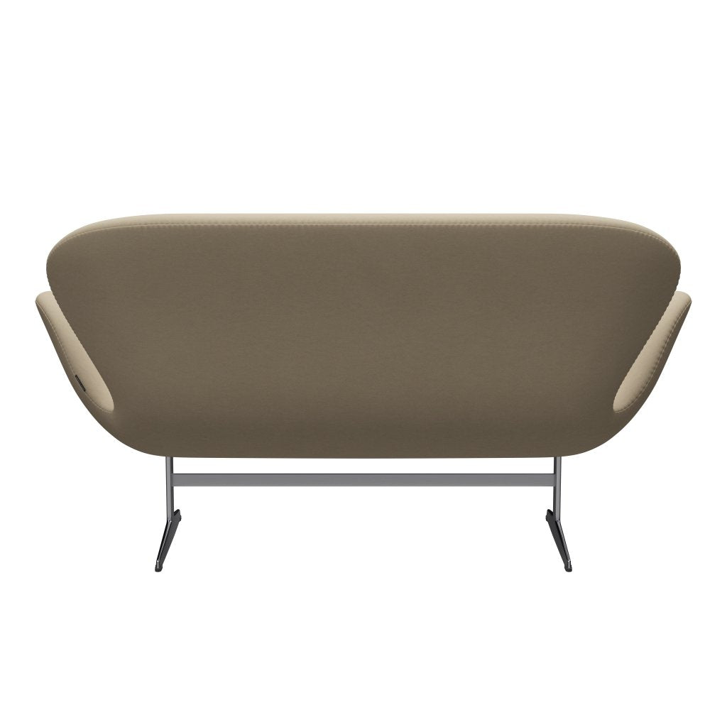 [product_category]-Fritz Hansen Swan Sofa 2 Seater, Satin Brushed Aluminium/Comfort Sand Light (61002)-Fritz Hansen-3321-C61002-SPAL-FRI-4