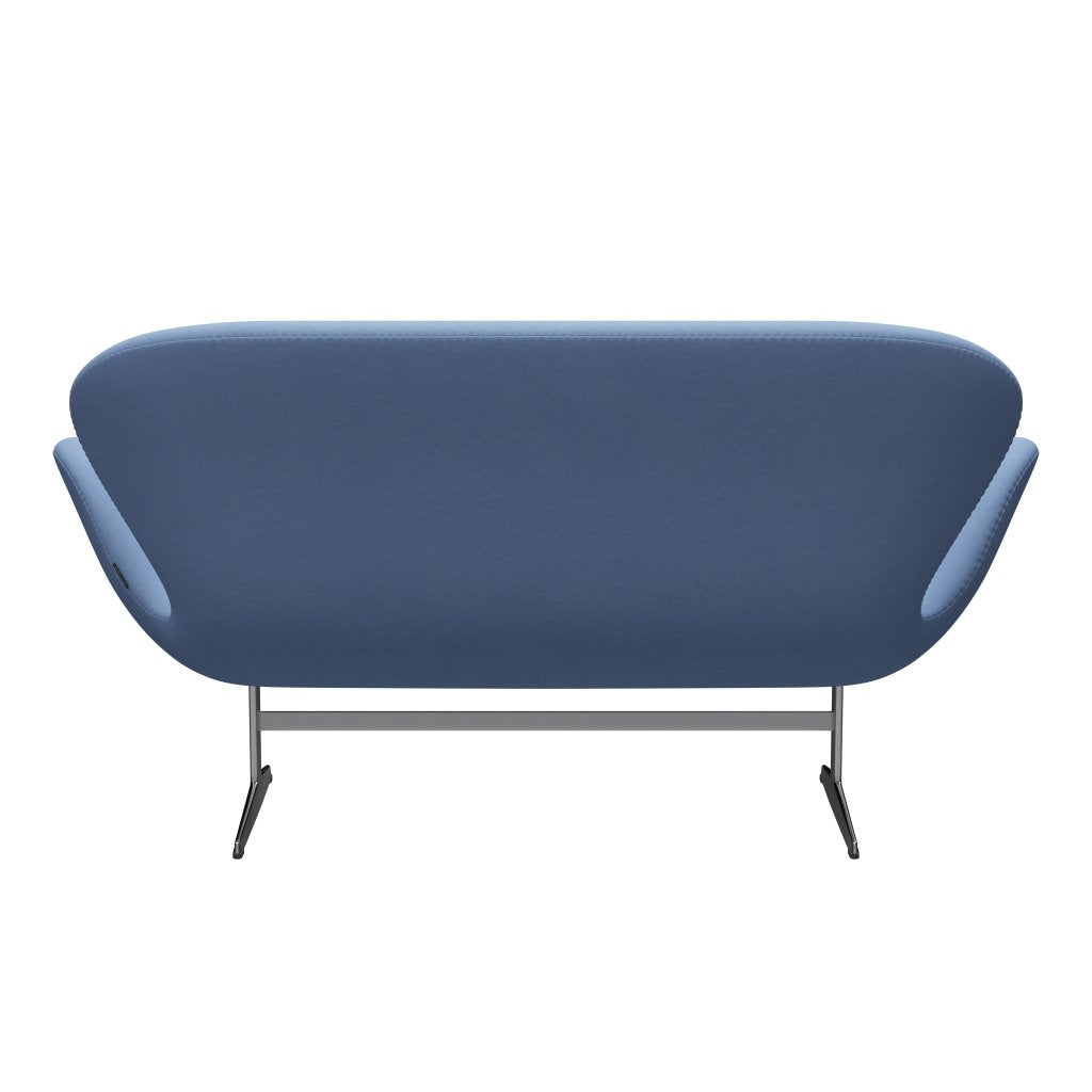 [product_category]-Fritz Hansen Swan Sofa 2 Seater, Satin Brushed Aluminium/Comfort White/Blue-Fritz Hansen-3321-C66002-SPAL-FRI-4