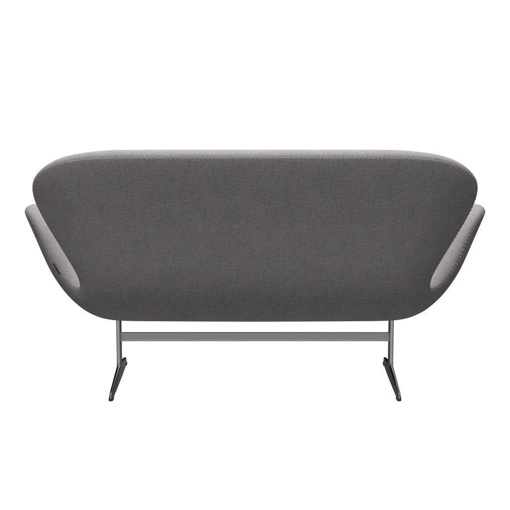 [product_category]-Fritz Hansen Swan Sofa 2 Seater, Satin Brushed Aluminium/Divina Md Cool Light Grey-Fritz Hansen-3321-DMD713-SPAL-FRI-4