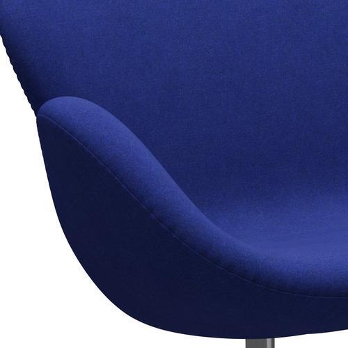 [product_category]-Fritz Hansen Swan Sofa 2 Seater, Satin Brushed Aluminium/Divina Melange Blue-Fritz Hansen-3321-DIM747-SPAL-FRI-7