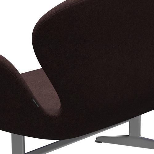 [product_category]-Fritz Hansen Swan Sofa 2 Seater, Satin Brushed Aluminium/Divina Melange Dusty Violet-Fritz Hansen-3321-DIM677-SPAL-FRI-5