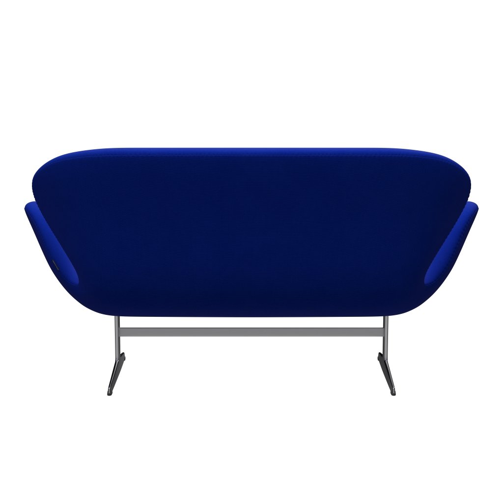 [product_category]-Fritz Hansen Swan Sofa 2 Seater, Satin Brushed Aluminium/Fame Blue-Fritz Hansen-3321-F66075-SPAL-FRI-4