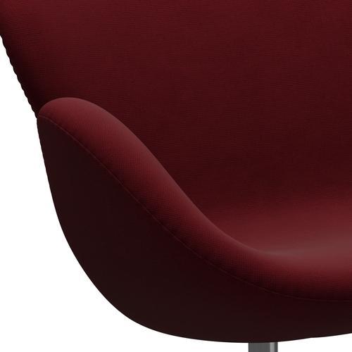 [product_category]-Fritz Hansen Swan Sofa 2 Seater, Satin Brushed Aluminium/Fame Bordeaux (64058)-Fritz Hansen-3321-F64058-SPAL-FRI-7