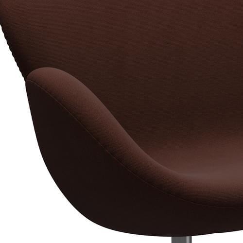 [product_category]-Fritz Hansen Swan Sofa 2 Seater, Satin Brushed Aluminium/Fame Brown (61047)-Fritz Hansen-3321-F61047-SPAL-FRI-7