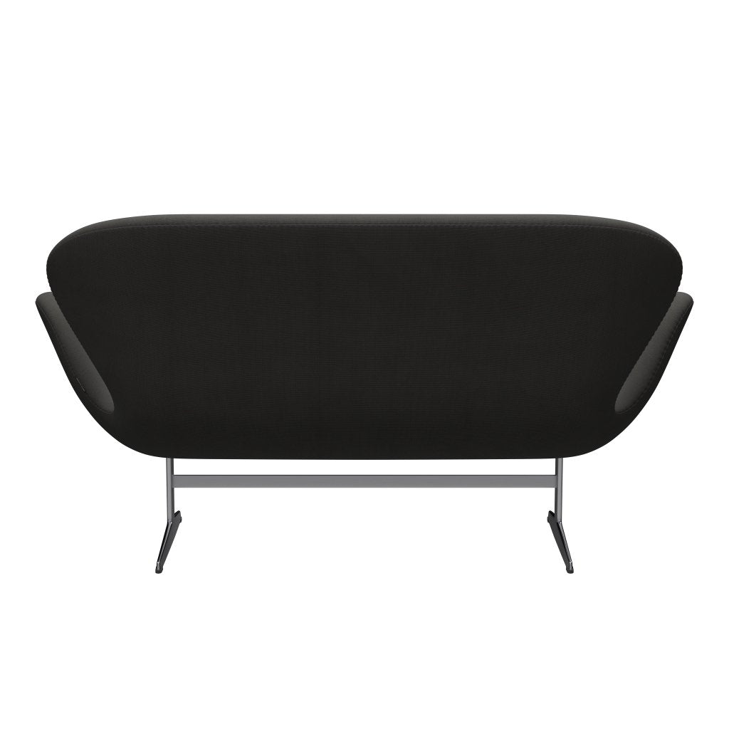 [product_category]-Fritz Hansen Swan Sofa 2 Seater, Satin Brushed Aluminium/Fame Brown (61060)-Fritz Hansen-3321-F61060-SPAL-FRI-4