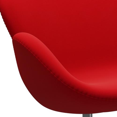 [product_category]-Fritz Hansen Swan Sofa 2 Seater, Satin Brushed Aluminium/Fame Red (64119)-Fritz Hansen-3321-F64119-SPAL-FRI-7
