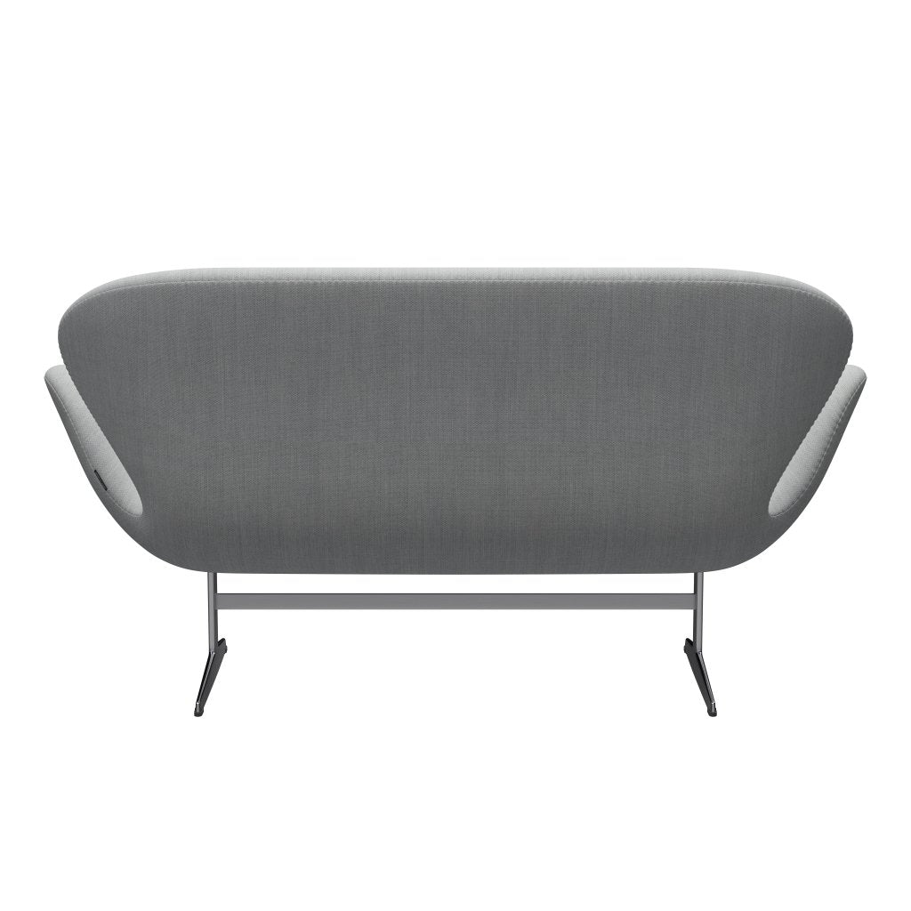 [product_category]-Fritz Hansen Swan Sofa 2 Seater, Satin Brushed Aluminium/Fiord Grey/Medium Grey-Fritz Hansen-3321-FIO121-SPAL-FRI-4