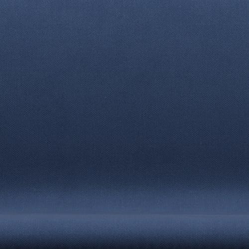 [product_category]-Fritz Hansen Swan Sofa 2 Seater, Satin Brushed Aluminium/Fiord Medium Blue/Medium Blue-Fritz Hansen-3321-FIO791-SPAL-FRI-6