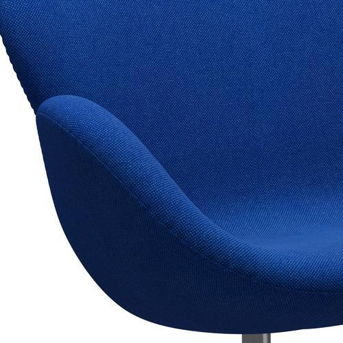 [product_category]-Fritz Hansen Swan Sofa 2 Seater, Satin Brushed Aluminium/Hallingdal Coral Blue-Fritz Hansen-3321-HAL733-SPAL-FRI-7