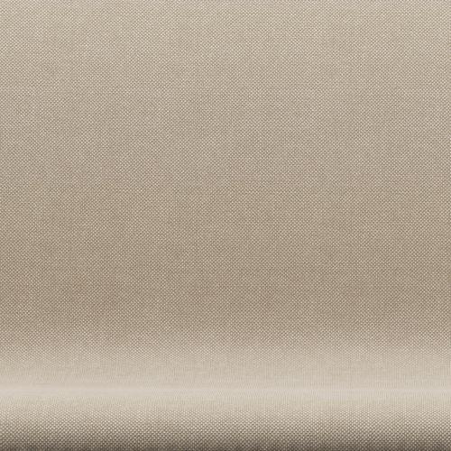 [product_category]-Fritz Hansen Swan Sofa 2 Seater, Satin Brushed Aluminium/Hallingdal Sand-Fritz Hansen-3321-HAL200-SPAL-FRI-6