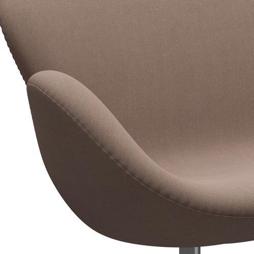 [product_category]-Fritz Hansen Swan Sofa 2 Seater, Satin Brushed Aluminium/Steelcut Trio Sand Colours-Fritz Hansen-3321-STR426-SPAL-FRI-7