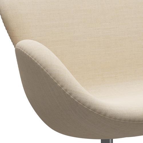 [product_category]-Fritz Hansen Swan Sofa 2 Seater, Satin Brushed Aluminium/Sunniva Sand-Fritz Hansen-3321-SV811-SPAL-FRI-7