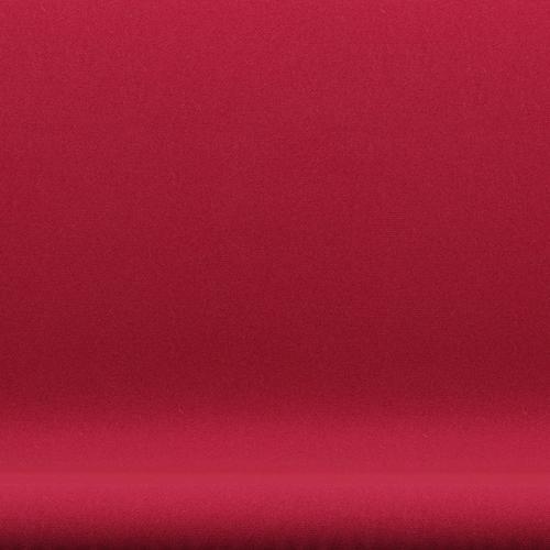 [product_category]-Fritz Hansen Swan Sofa 2 Seater, Satin Brushed Aluminium/Tonus Cherry-Fritz Hansen-3321-TON654-SPAL-FRI-6