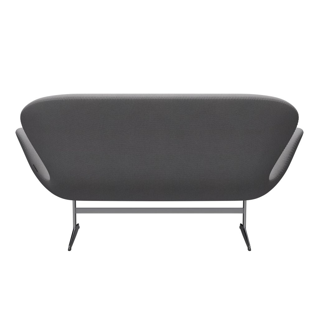 [product_category]-Fritz Hansen Swan Sofa 2 Seater, Satin Brushed Aluminium/Tonus Light Grey-Fritz Hansen-3321-TON216-SPAL-FRI-4