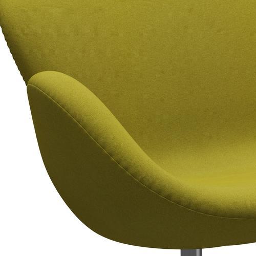 [product_category]-Fritz Hansen Swan Sofa 2 Seater, Satin Brushed Aluminium/Tonus Lime Green-Fritz Hansen-3321-TON934-SPAL-FRI-7