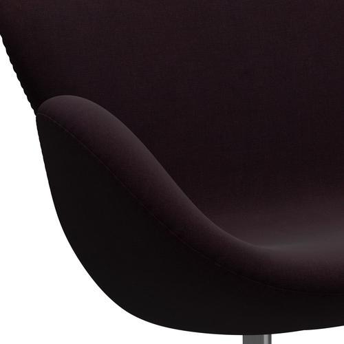 [product_category]-Fritz Hansen Swan Sofa 2 Seater, Satin Brushed Aluminum/Canvas Ocean Violet-Fritz Hansen-3321-CA0694-SPAL-FRI-7
