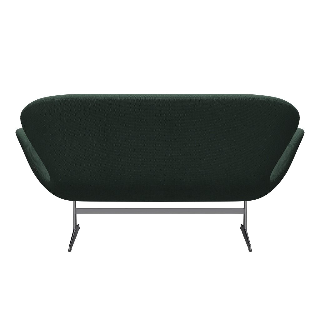 [product_category]-Fritz Hansen Swan Sofa 2 Seater, Satin Brushed Aluminum/Steelcut Trio Dusty Green-Fritz Hansen-3321-STR966-SPAL-FRI-4