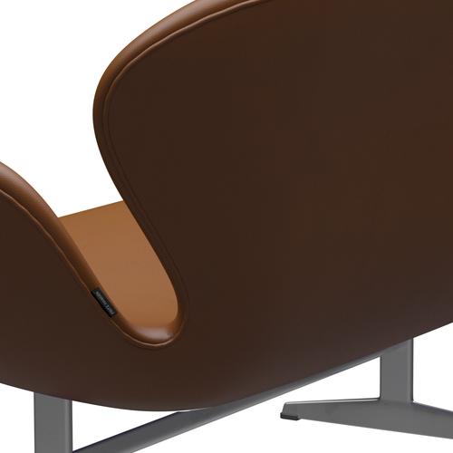 [product_category]-Fritz Hansen Swan Sofa 2 Seater, Silver Grey/Aura Walnut-Fritz Hansen-3321-CLWAL-SGBASE-FRI-5