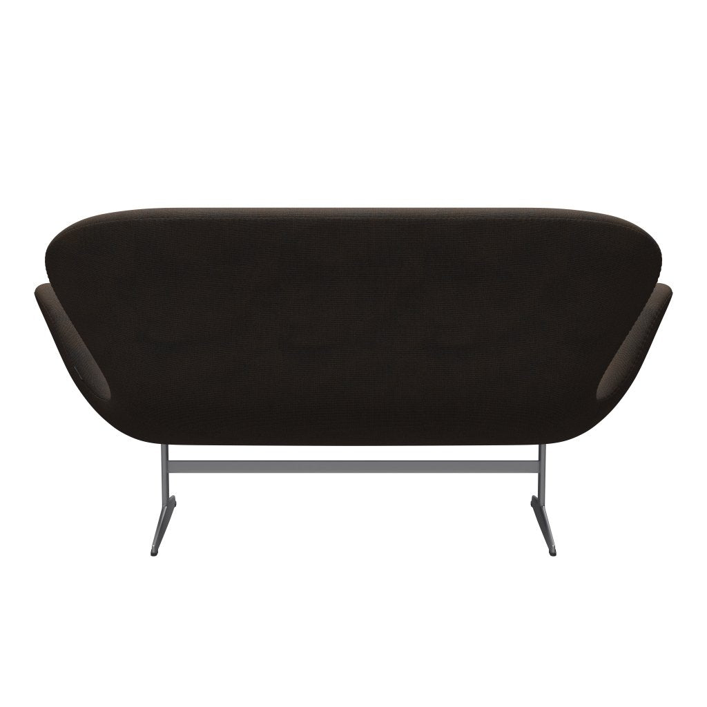 [product_category]-Fritz Hansen Swan Sofa 2 Seater, Silver Grey/Canvas Grey Blue-Fritz Hansen-3321-CA0854-SGBASE-FRI-4